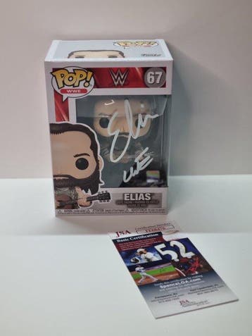 Funko - Funko Pop WWW SIGNED: #67 Elias /w JSA COA