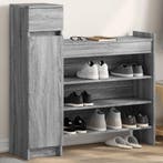 vidaXL Schoenenkast 100,5x28x100 cm bewerkt hout grijs, Verzenden, Nieuw