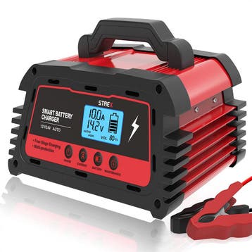 Strex Industriele Acculader -12/24V 5/10/25A- Reparatiemodus, Verzenden, Nieuw