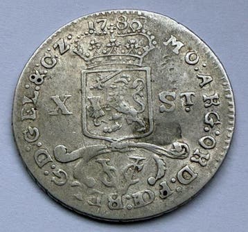Nederlands-Indië, Gelderland VOC. 10 Stuiver 1786