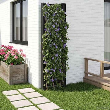 vidaXL Trellis met Spike PP Antracietkleurig, Verzenden, Nieuw, Minder dan 60 cm, 60 cm of meer