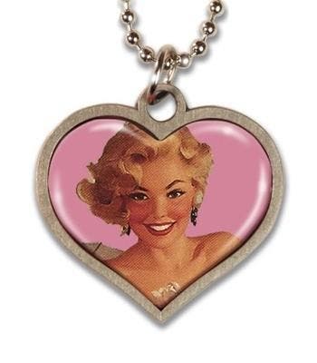 Retro a Gogo, Blonde Pinup Lucky Charm Ketting., Verzenden, Nieuw