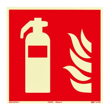 Brandblusser Bord (F001) / Fotoluminescerend Brandveilig...