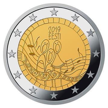 Estland 2 Euro Zangfeest 2019, Verzenden