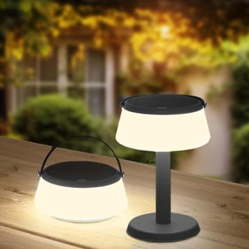 Solar tafellamp Malmo| Warm wit licht, Zonne-energie, Kunststof, Verzenden, Minder dan 50 watt