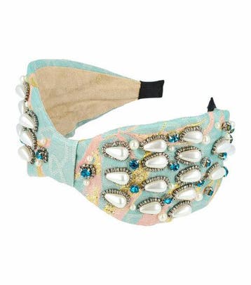 Haarband Diadeem 8cm – Statement – Parelkralen Strass, Nieuw