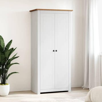vidaXL Kledingkast Panama Range 80x50x171,5 cm massief, Verzenden, Nieuw