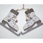 Houten Schaatsen XL Wit 12x10 cm (20 cm), Ophalen of Verzenden, Nieuw