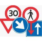 Verkeersborden in kist (zie omschrijving), Verzenden, Nieuw