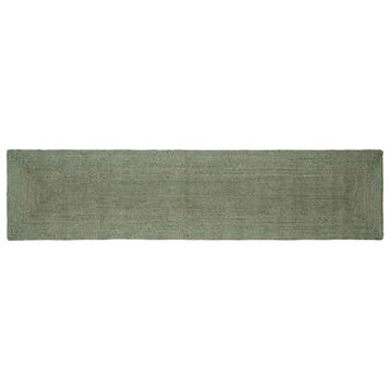 vidaXL Gebied Tapijt Olijfgroen 60 x 250 cm Jute, Verzenden, Nieuw