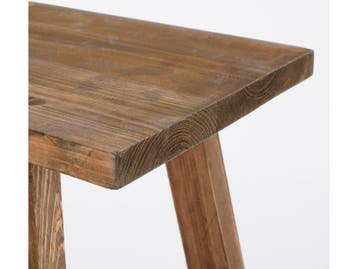 Mica Decorations Bold Houten Bankje - L80 x B37 x H44 cm -, Verzenden, Nieuw