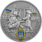 Ghana. 10 Cedis 2024 Liberation of Kherson 2 oz Antique