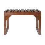 *WOONWINKEL* Dutchbone Jakub Houten Halbankje Walnoot, Verzenden, Nieuw, Hout