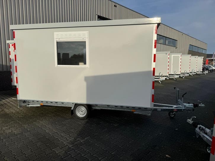 Schaftwagen - 4 x 2 meter - OP VOORRAAD - Nieuw - Grijs, Doe-het-zelf en Verbouw, Bouwketen en Schaftketen, Nieuw