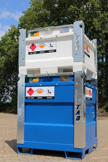 Dieseltank mobiel Fuel Box 950 liter + 12V pomp, Verzenden