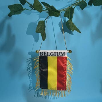Belgische Mini Vlag voor Auto Raam - 8x12cm Polyester, Dubbe, Verzenden, Nieuw