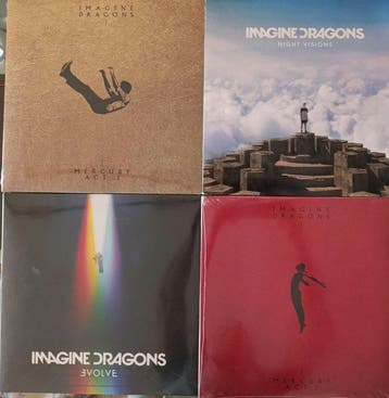Imagine Dragons - 3 x sealed LPs + Night Visions Deluxe CD, Nieuw in verpakking