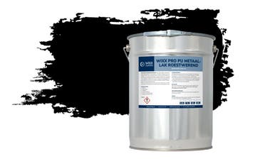 Wixx PRO PU Metaallak Roestwerend RAL 9005 | Gitzwart 5L, Verzenden, Zwart, Nieuw, Lak