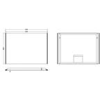 Duo Led Spiegel 80X60Cm, Ophalen of Verzenden, Nieuw