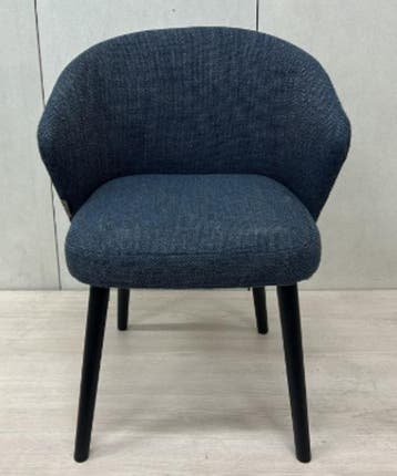 Curve Seat - Dutchbone Waldo (Stoel, Blauw), Huis en Inrichting, Stoelen, Ophalen of Verzenden, Gebruikt, Blauw