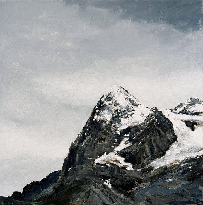 Matthieu van Riel - Der Eiger Die Schweiz, Antiek en Kunst, Kunst | Schilderijen | Modern