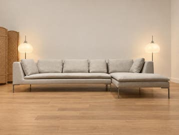 NIEUW GESTOFFEERD BB Italia Charles Hoekbank + GARANTIE, Hoekbank, Ophalen of Verzenden, Vierpersoons of meer, Design Bank Bankstel Zetel Hoekbank B&B Italia