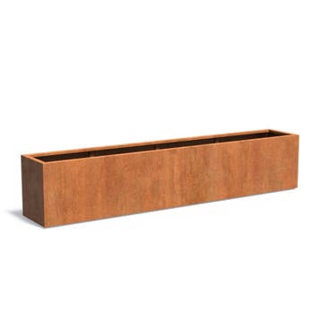 Cortenstaal plantenbak 300x50x60cm - Met bodem, Tuin en Terras, 100 cm of meer, Nieuw, Metaal, 60 cm of meer