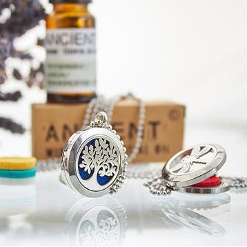 Aromatherapie Geurkettingen &amp; Geurarmbanden, Verzenden, Nieuw, Met hanger, Zilver