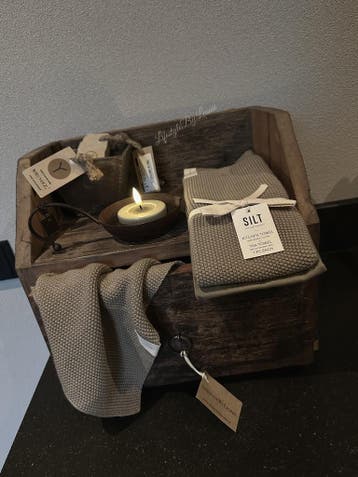SILT set theedoek / handdoek Beige, Ophalen of Verzenden, Nieuw