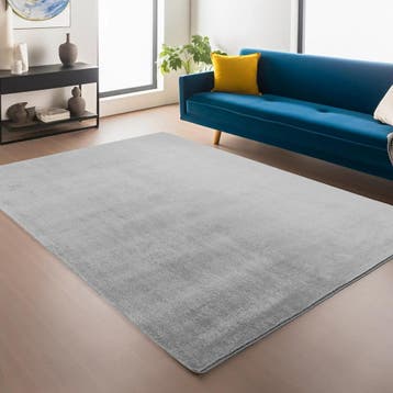 Wasbaar Vloerkleed | Joy | Uni | Zilver | 120x160 cm, Verzenden, Nieuw