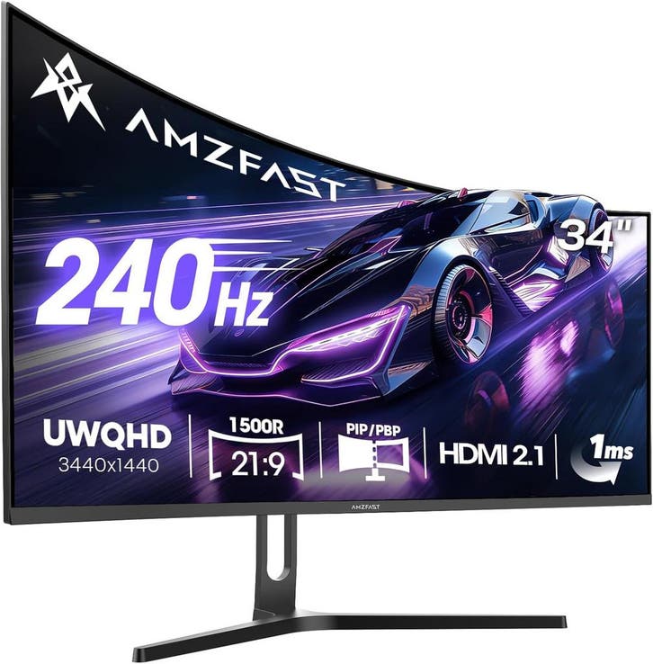 Gaming Monitor - Beeldscherm computer - 34 inch - Curved - 2, Computers en Software, Monitoren, Zo goed als nieuw, Verzenden
