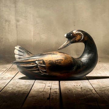 XXL decoy - Dutch - diving duck - 1940-1970 - Lokeend -, Antiek en Kunst