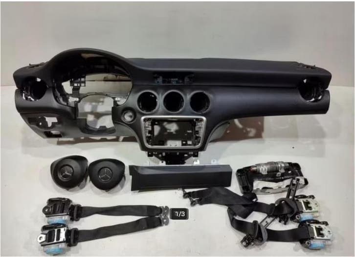 Dashboard +Airbags+Veiligheidsgordels MERCEDES a klasse W176, Auto-onderdelen, Dashboard en Schakelaars, Gereviseerd, Mercedes-Benz