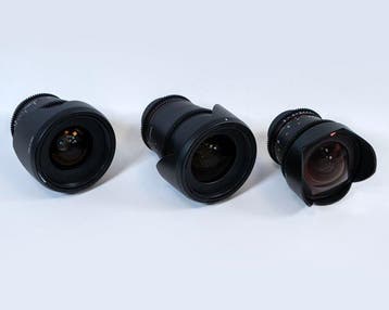 Rokinon, Walimex Pro (Samyang) 14mm T3.1, 24mm T1.5, 35mm, Verzamelen