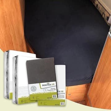 Textielpakket Frans bed - 2 moltons met 2 hoeslakens - links, Eenpersoons, Verzenden, Nieuw, Wit