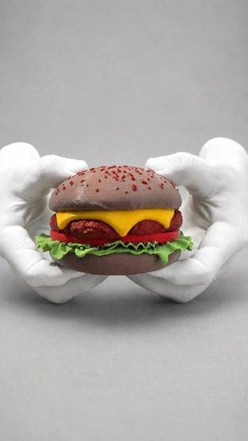 sculptuur, BURGER POP - 11 cm - Plastic