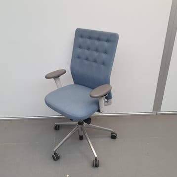 Vitra ID Trim bureaustoel - blauwe stof, Huis en Inrichting, Bureaustoelen, Ophalen of Verzenden, Nieuw