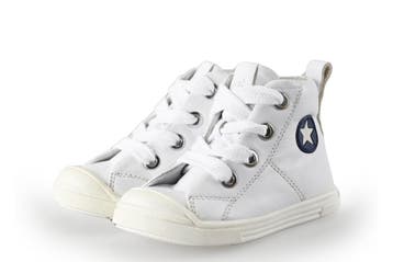 Jopper Hoge sneakers Jongens in maat 20 Wit, Verzenden, Schoenen, Zo goed als nieuw, Jongen of Meisje