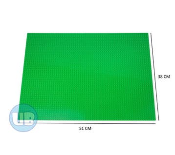 Classic XL bouwplaat donkergroen - 51 x 38 cm, Verzenden, Nieuw