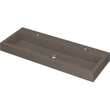 INK Momento Wastafel Quartz met 2 Kraangaten - 1200x450x90, Ophalen of Verzenden, Nieuw