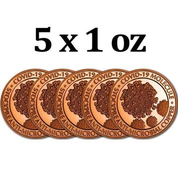 Verenigde Staten. 5 x 1 oz Covid-19 Stockpile 999 Fine