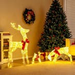 2dekans | COAST 3-delige LED Rendierfamilie – Verlichte, Diversen, Kerst, Ophalen of Verzenden, Zo goed als nieuw