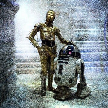 Crypto R2D2 & C3PO - Format XL 60x60 - Star Wars, Nieuw
