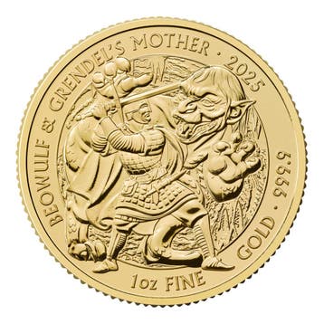 Gouden Myths and Legends – #8. Beowulf and Grendels Mother, Verzenden, Losse munt, Goud