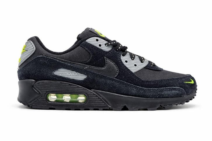 Nike Air Max 90 | Black Volt Cool Grey | Maat 38, Kleding | Dames, Schoenen, Zwart, Nieuw, Sneakers of Gympen, Verzenden