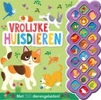 Boek: 22-geluidenboek - Vrolijke huisdieren - (als nieuw), Verzenden, Zo goed als nieuw
