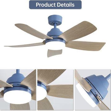 Plafondventilator met verlichting - Plafondlamp met ventilat, Witgoed en Apparatuur, Verzenden, Zo goed als nieuw