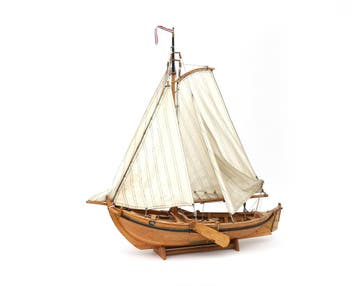 Een scheepsmodel van een botter, Nederland, 20e eeuw, Gebruikt