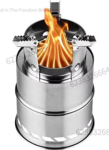 Lichtgewicht RVS Houtkachel | Outdoor Camping en BBQ Fornuis, Verzenden, Nieuw