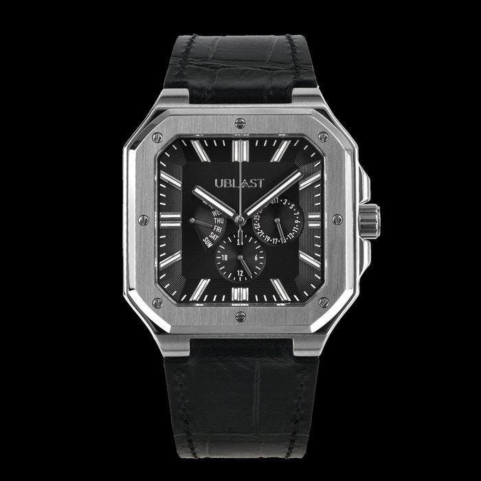 Ublast - Square - Multifunction - REF.UBSQMF44BK - Ltd., Sieraden, Tassen en Uiterlijk, Horloges | Heren